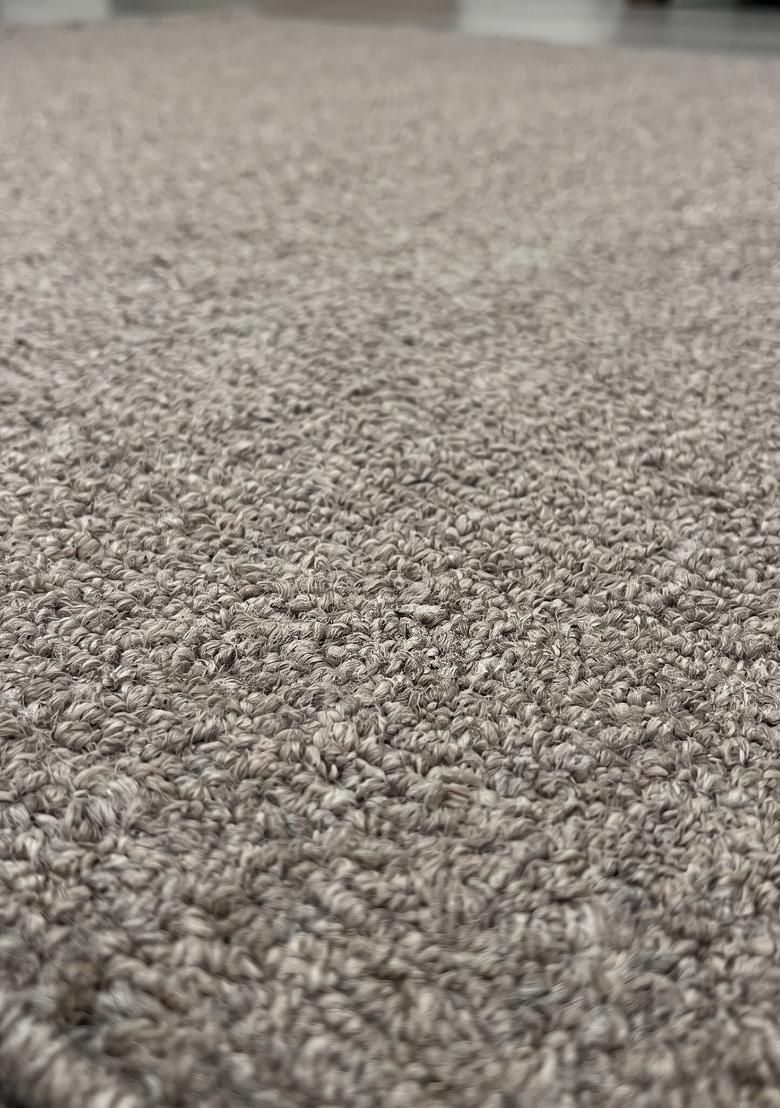 Saffron Rugs Hand Tufted Grey Solid Scandinavian Rectangular Wool Area Rug - Indya