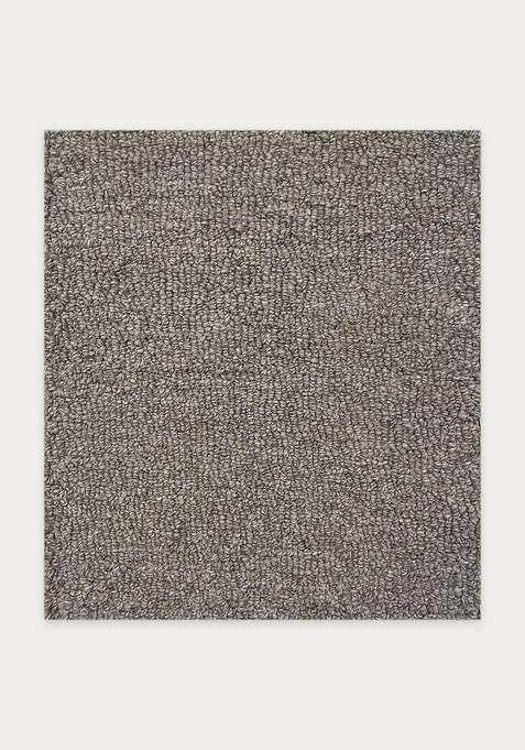 100% Wool Handmade Grey Rug | Scandinavian Solid Carpet With Cotton Backing For Living Room