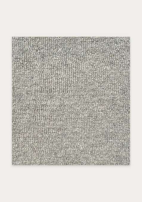 100% Wool Handmade Light Grey Rug | Scandinavian Solid Carpet With Cotton Backing For Living Room