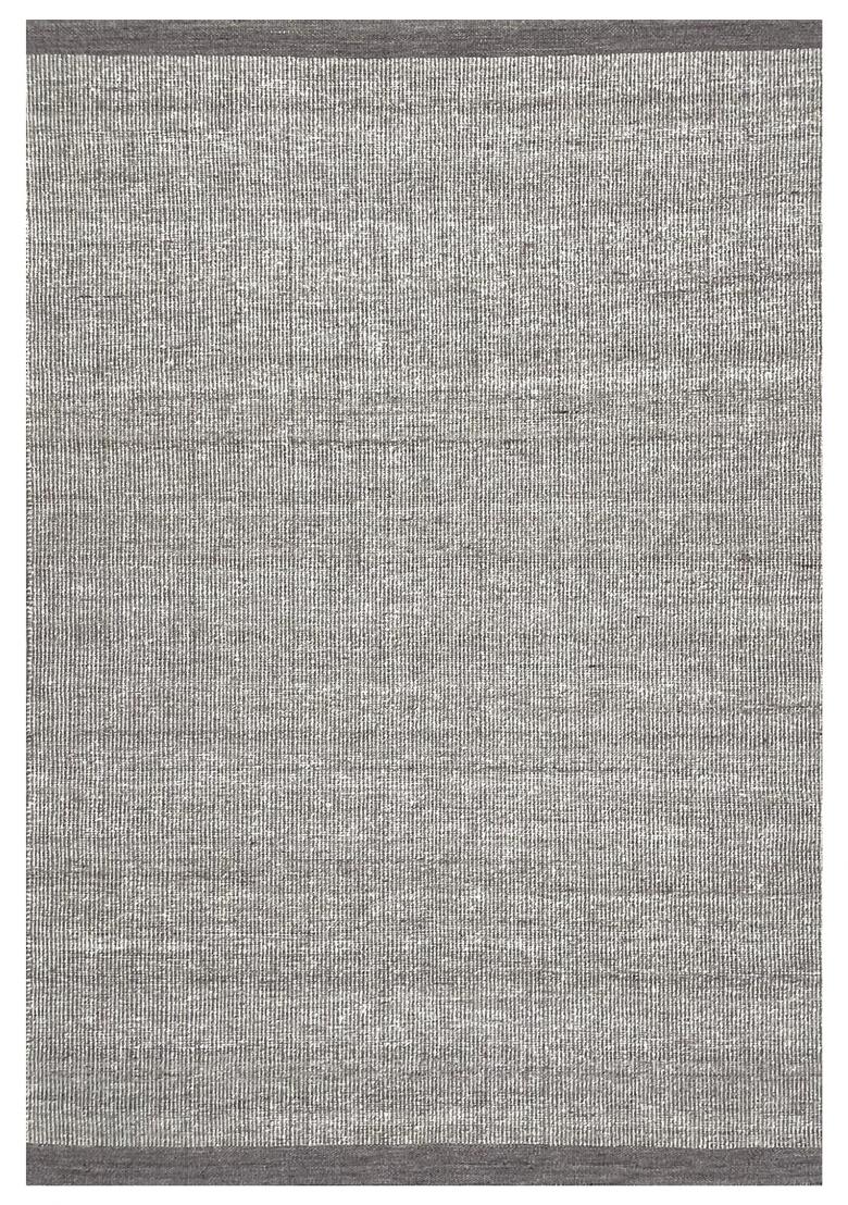 Saffron Rugs Hand Tufted Grey Solid Contemporary Rectangular Wool Area Rug - Indya
