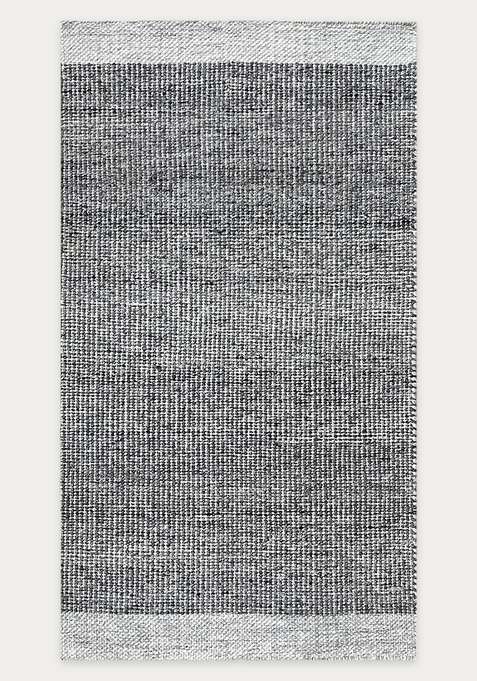 Handmade Charcoal Grey Rug | Contemporary Solid Carpet For Living Room