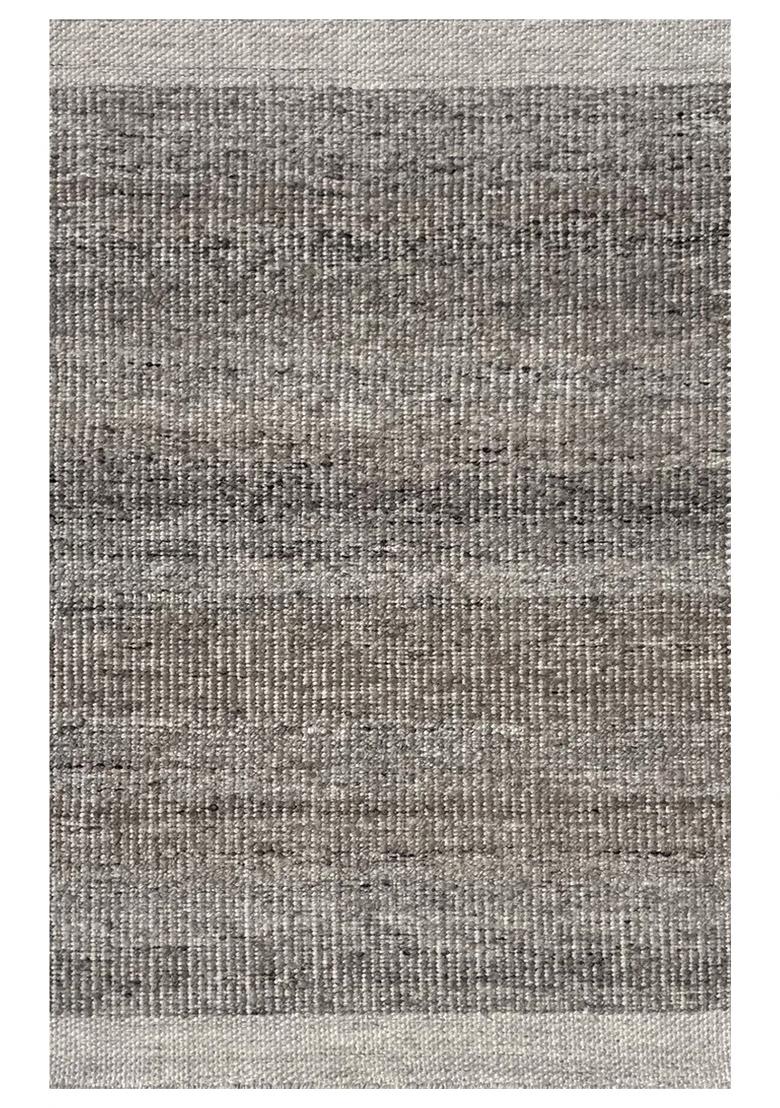 Saffron Rugs Hand Tufted Light Grey Solid Contemporary Rectangular Wool Area Rug - Indya