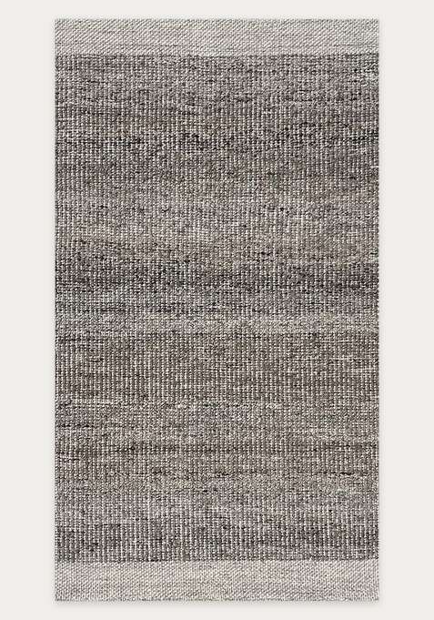 Handmade Light Grey Rug | Contemporary Solid Carpet For Living Room