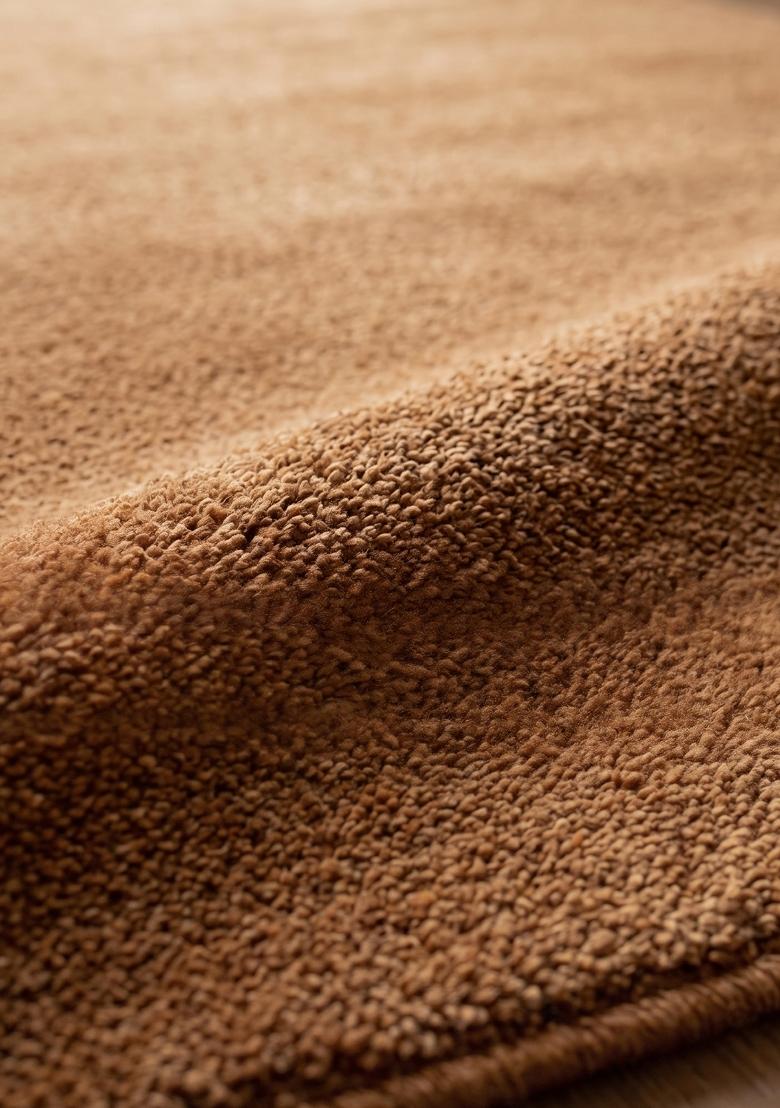 Saffron Rugs Hand Tufted Brown Solid Modern Rectangular Wool Area Rug - Indya