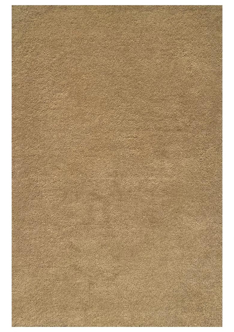 Saffron Rugs Hand Tufted Butter Tan Solid Modern Rectangular Wool Area Rug - Indya