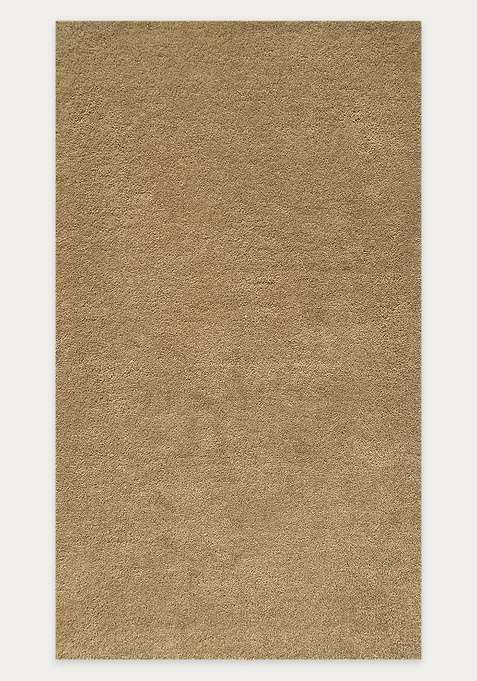 100% Wool Handmade Butter Tan Rug | Modern Solid Carpet With Cotton Backing For Living Room