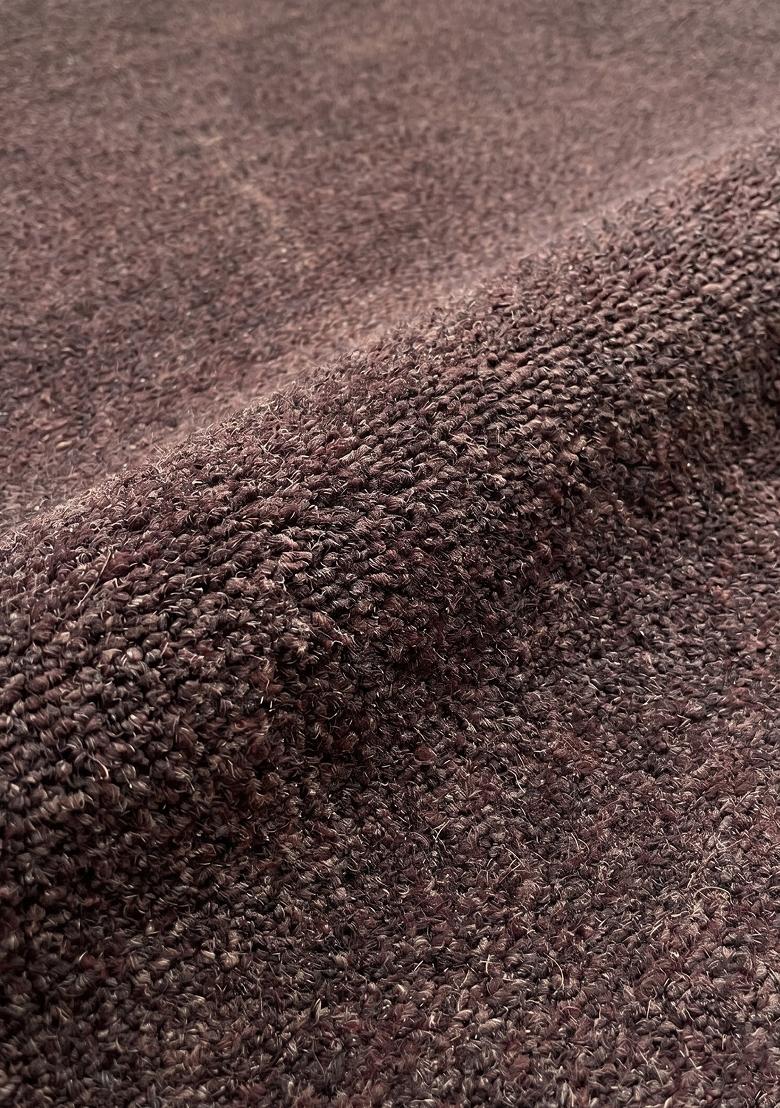 Saffron Rugs Hand Tufted Chocolate Brown Solid Modern Rectangular Wool Area Rug - Indya
