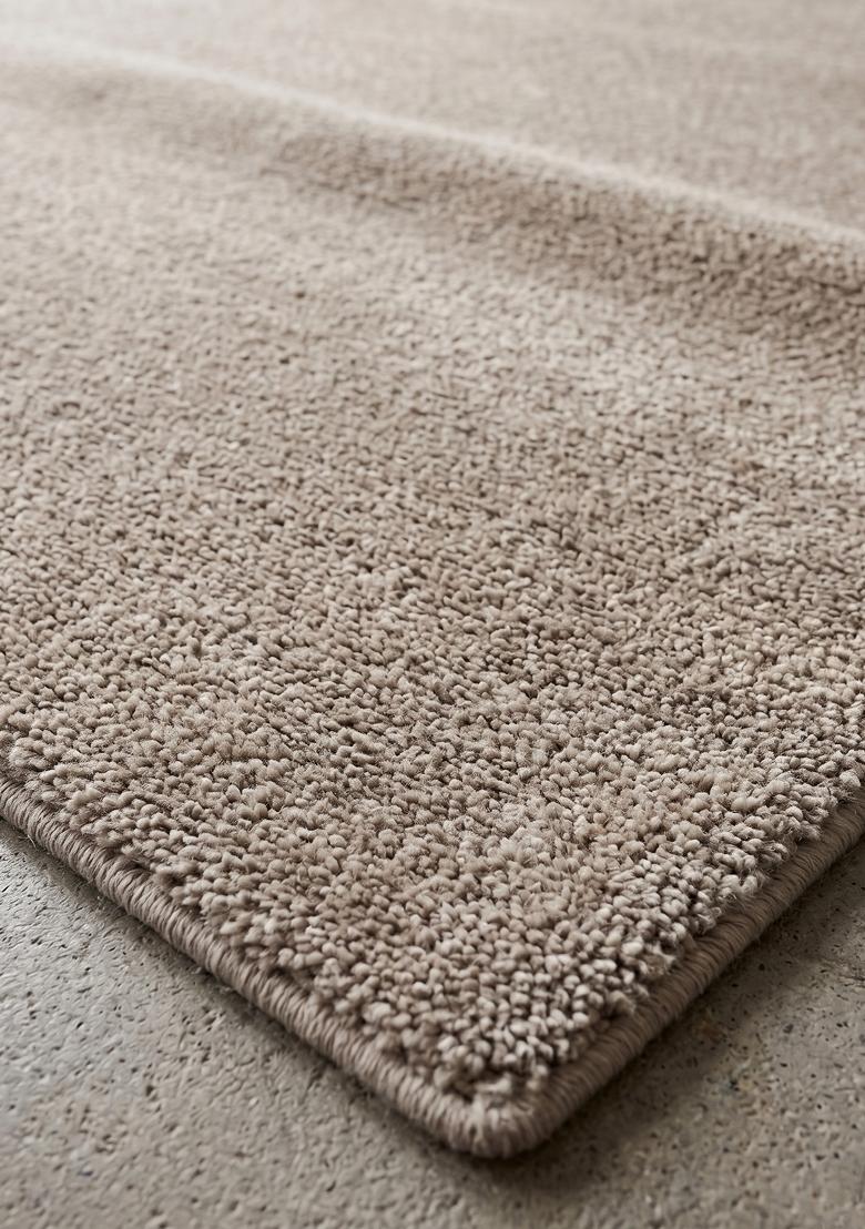 Saffron Rugs Hand Tufted Taupe Solid Modern Rectangular Wool Area Rug - Indya