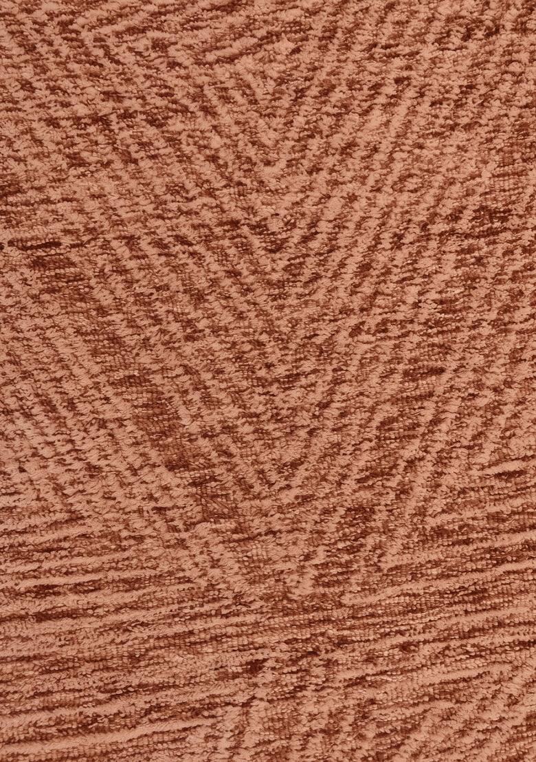 Saffron Rugs Hand Tufted Terracotta Geometric Contemporary Rectangular Wool Area Rug - Indya