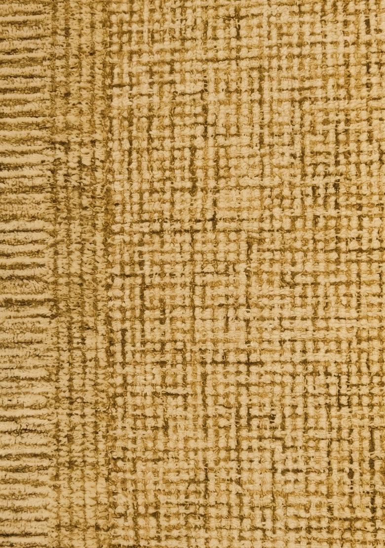 Saffron Rugs Hand Tufted Mustard Gold Geometric Contemporary Rectangular Wool Area Rug - Indya
