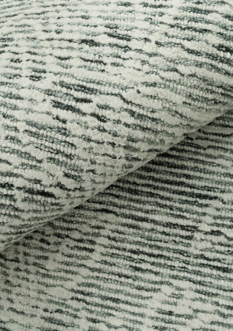 Saffron Rugs Hand Tufted Sage Green Floral Contemporary Rectangular Wool Area Rug - Indya