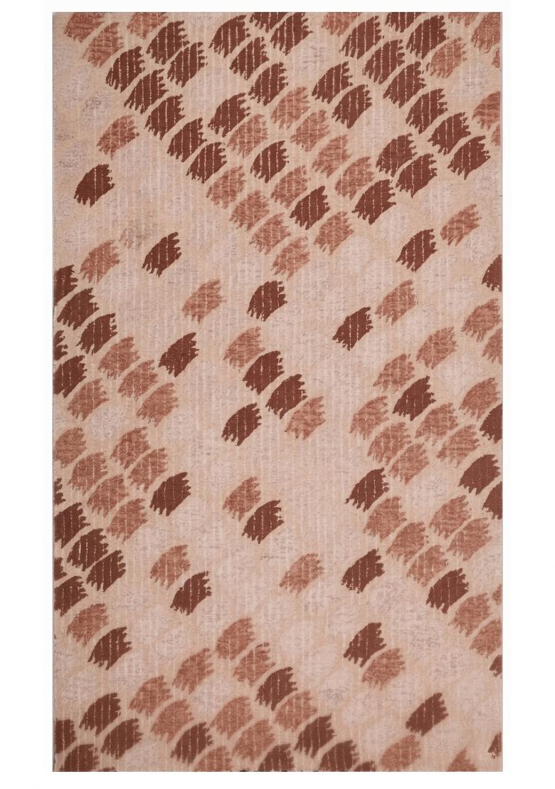 Saffron Rugs Hand Tufted Blush Pink Beige Geometric Transitional Rectangular Wool Area Rug - Indya