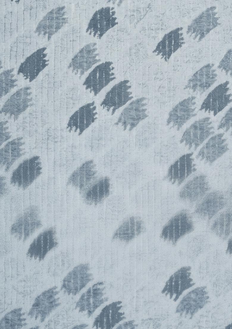 Saffron Rugs Hand Tufted Light Blue Grey Geometric Transitional Rectangular Wool Area Rug - Indya