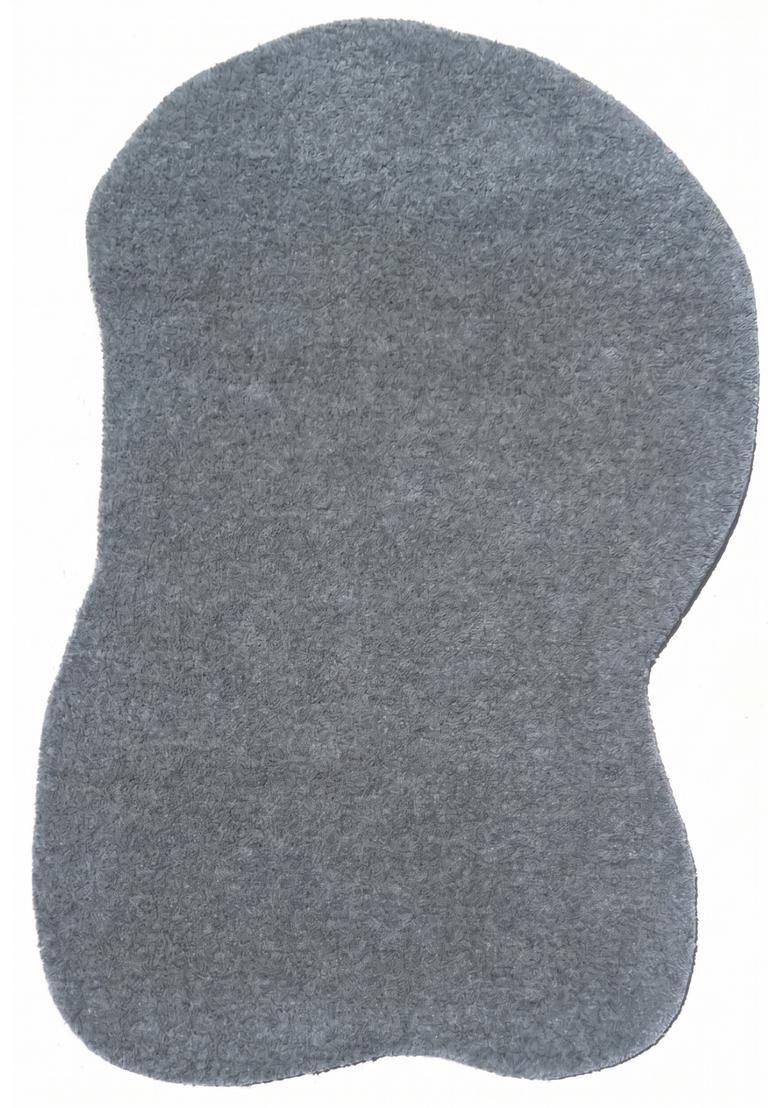 Saffron Rugs Hand Tufted Medium Grey Solid  Oblong Wool Area Rug - Indya