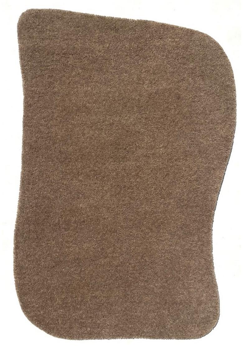 Saffron Rugs Hand Tufted Taupe Brown Solid  Oblong Wool Area Rug - Indya