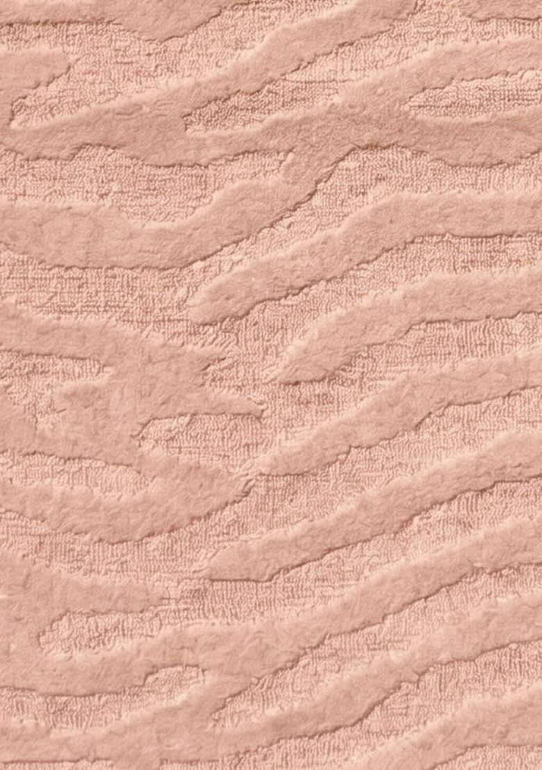 Saffron Rugs Hand Tufted Blush Pink Swirls  Rectangular Wool Area Rug - Indya