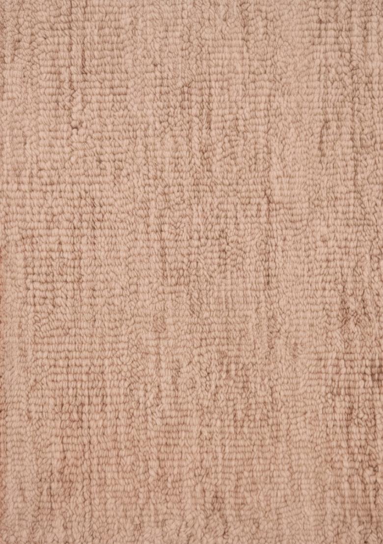 Saffron Rugs Hand Tufted Terracotta Pink Geometric  Rectangular Wool Area Rug - Indya