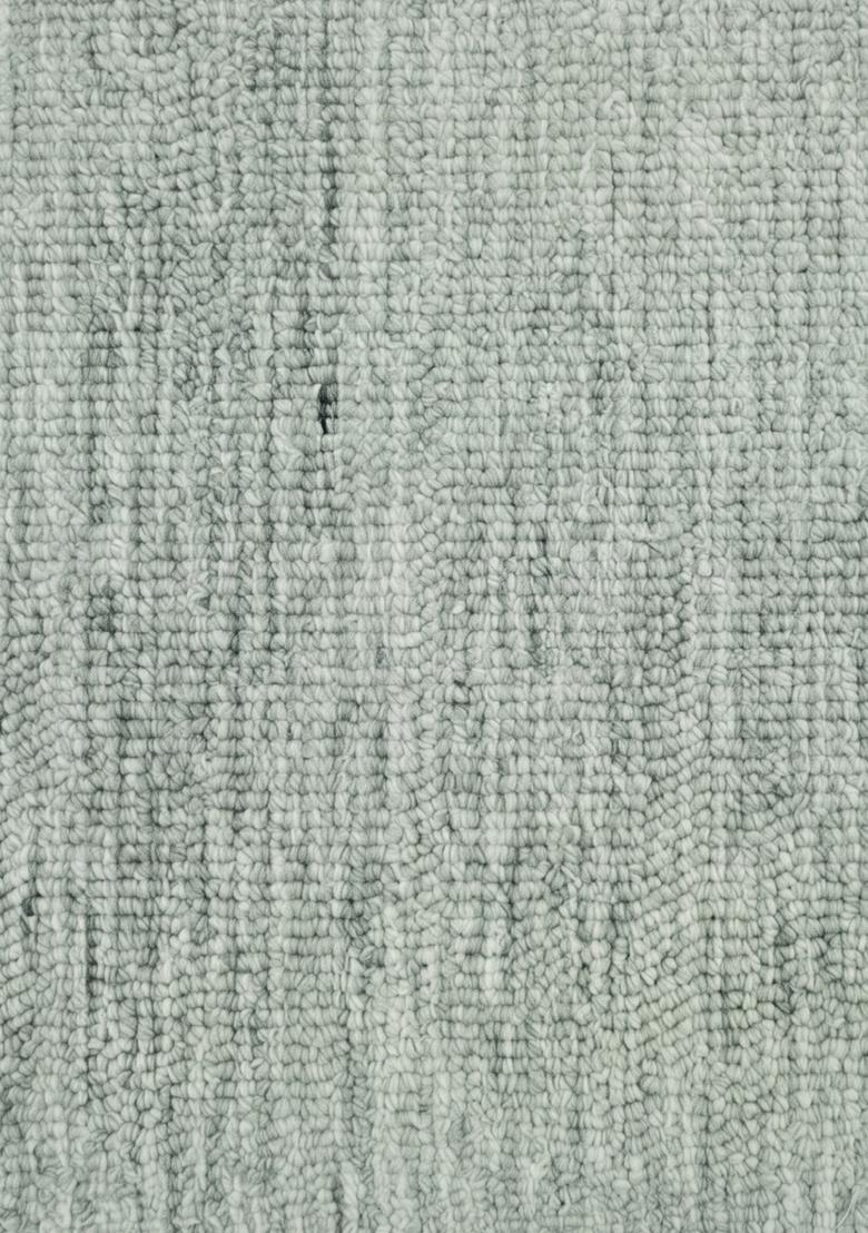 Saffron Rugs Hand Tufted Sage Grey Green Geometric  Rectangular Wool Area Rug - Indya