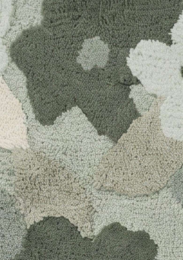 Saffron Rugs Hand Tufted Cotton Bath Mat | Sage Green Scalloped | Anti Slip Backing | Boho Floral Bathroom Rug - Indya