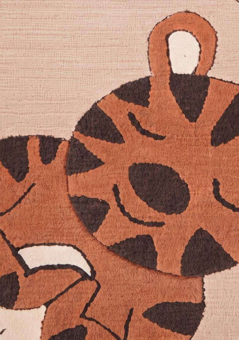 Saffron Rugs Hand Tufted Cotton Bath Mat | Blush Pink Rectangular | Anti Slip Backing | Casual Kids Mats Bathroom Rug - Indya
