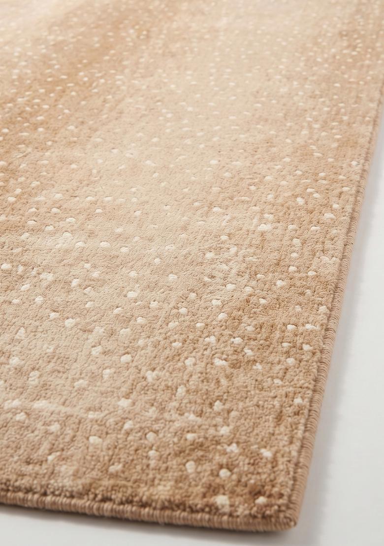 Saffron Rugs Hand Tufted 100% Wool Area Rug | Warm Beige Rectangular Rug | Cotton Backing | Contemporary Animal Print Carpet for Living Room - Indya