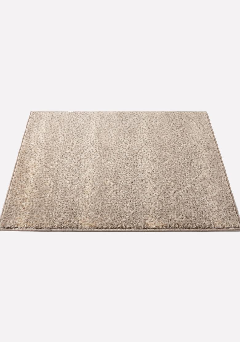 Saffron Rugs Hand Tufted 100% Wool Area Rug | Beige Rectangular Rug | Cotton Backing | Contemporary Animal Print Carpet for Living Room - Indya