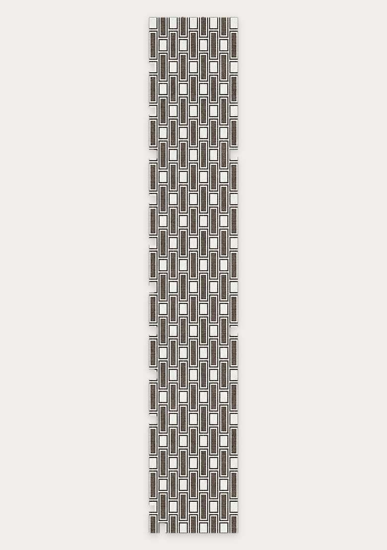 Washable Rugs Wool Blend Area Rug | Brown Cream Transitional Geometric Non Slip Carpet For Kitchen - Indya