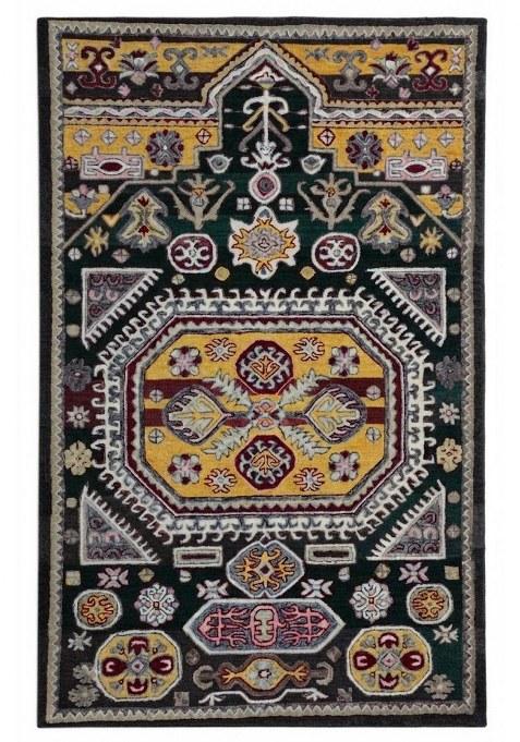 Saffron Rugs Hand-Tufted 100% Wool Area Rug | Multicolor Rectangular Rug | Cotton Backing | Oriental Geometric Carpet for Living Room