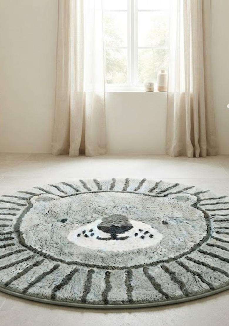 Saffron Rugs Flat Woven Natural Jute Area Rug | Beige Black Striped Rectangular Rug | Bohemian Striped Home Decor Carpet for Living Room Bedroom - Indya