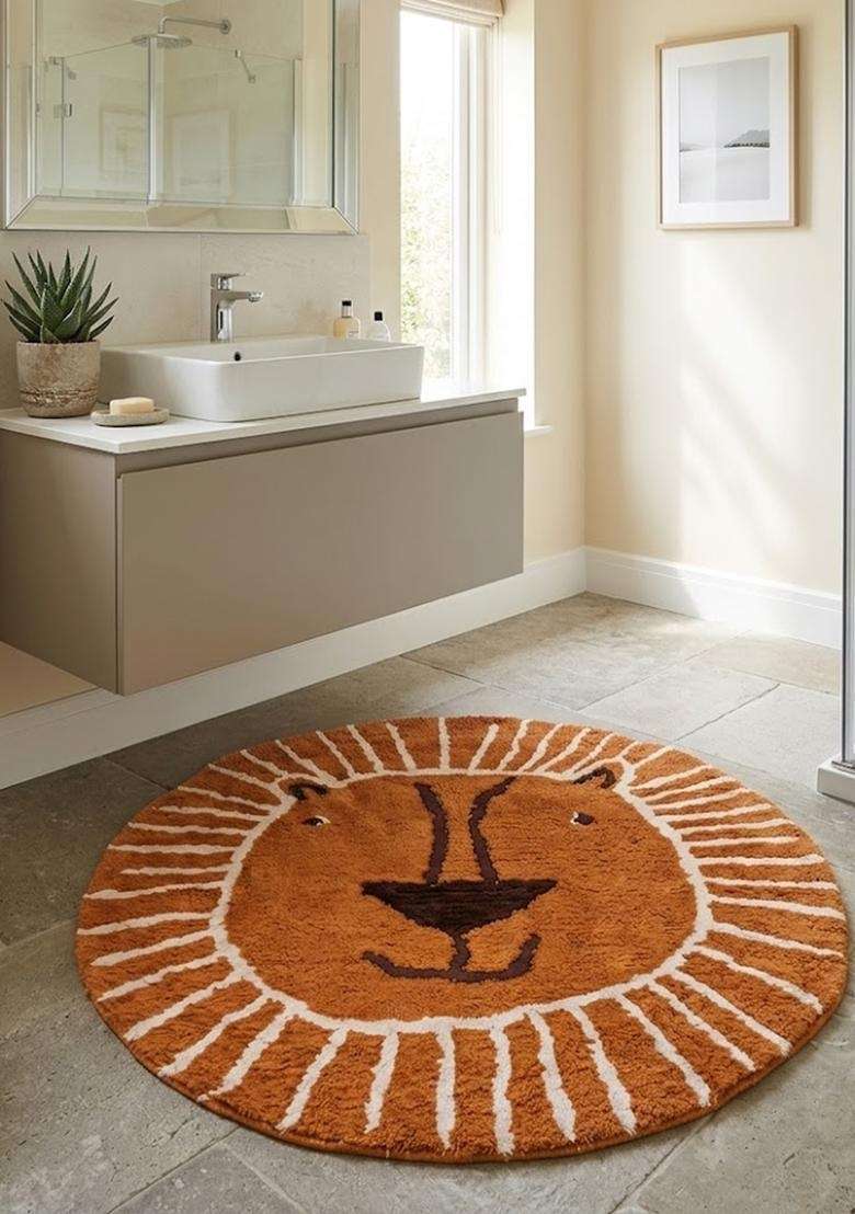 Saffron Rugs Flat Woven Natural Jute Area Rug | Natural Beige Rectangular Rug | Bohemian Geometric Home Decor Carpet for Living Room Bedroom - Indya