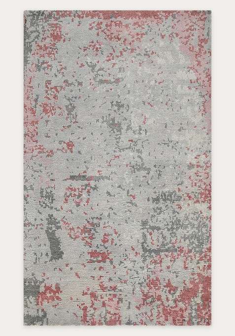 100% Wool Handmade Grey Rug | Carpet For Living Room