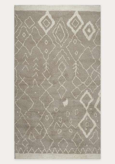 100% Wool Handmade Grey Rug | Carpet For Living Room
