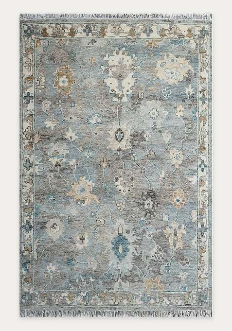 100% Wool Handmade Grey Rug | Carpet For Living Room
