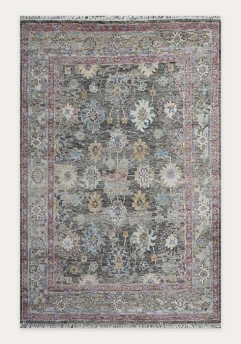 100% Wool Handmade Grey Rug | Carpet For Living Room