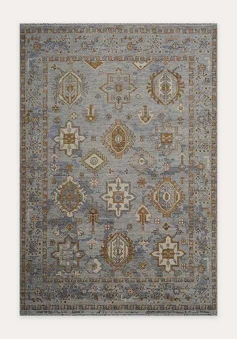 100% Wool Handmade Grey Rug | Carpet For Living Room