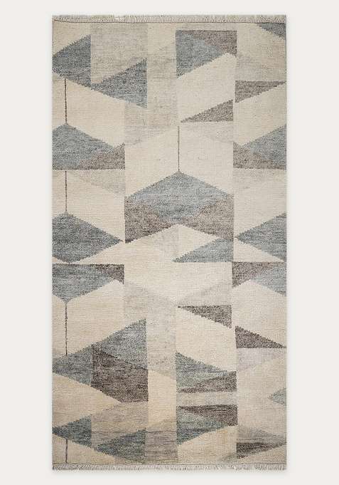 100% Wool Handmade Beige Rug | Carpet For Living Room