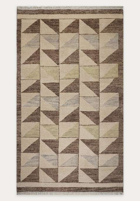 100% Wool Handmade Beige Rug | Carpet For Living Room