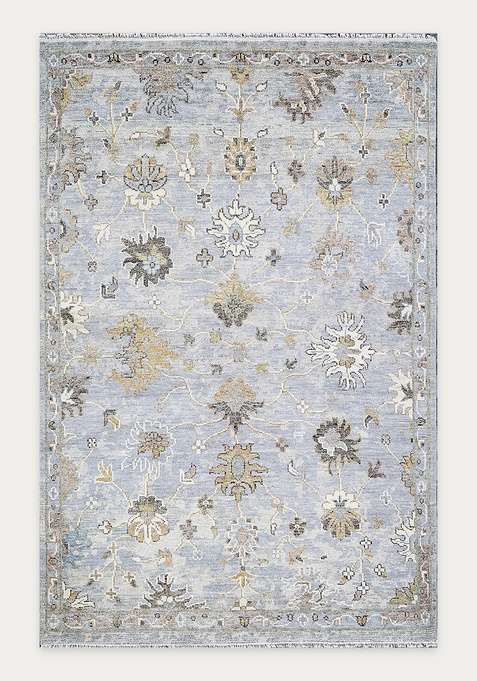 100% Wool Handmade Blue Rug | Carpet For Living Room