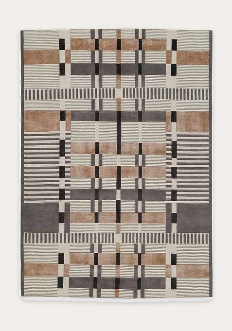 100% Wool Handmade Beige Rug | Carpet For Living Room