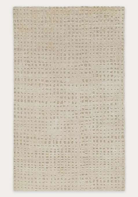 100% Wool Handmade Beige Rug | Carpet For Living Room