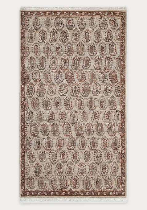 100% Wool Handmade Beige Rug | Carpet For Living Room