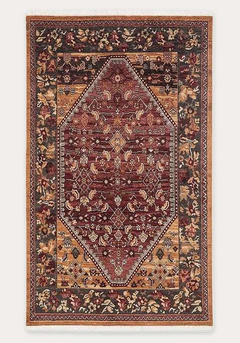100% Wool Handmade Maroon Rug | Carpet For Living Room