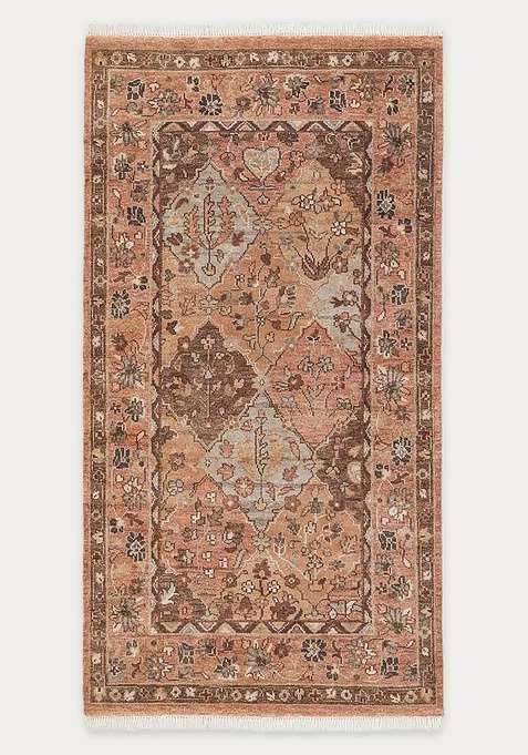 100% Wool Handmade Coral Rug | Carpet For Living Room