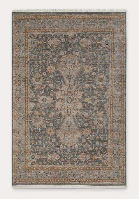 100% Wool Handmade Grey Rug | Carpet For Living Room