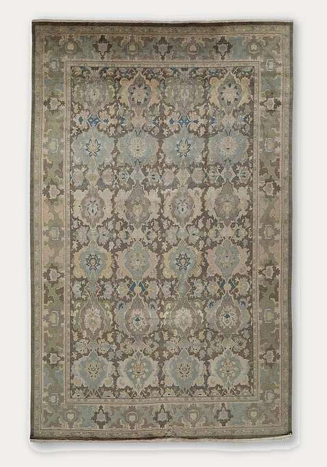 100% Wool Handmade Brown Rug | Carpet For Living Room