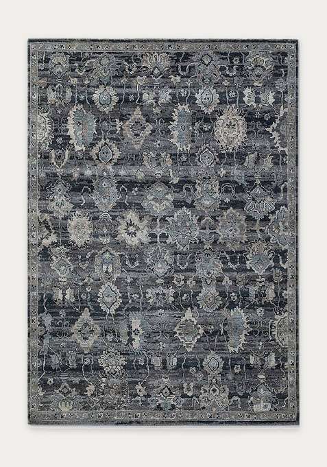 100% Wool Handmade Blue Rug | Carpet For Living Room