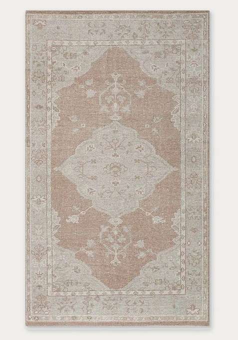100% Wool Handmade Peach Rug | Carpet For Living Room