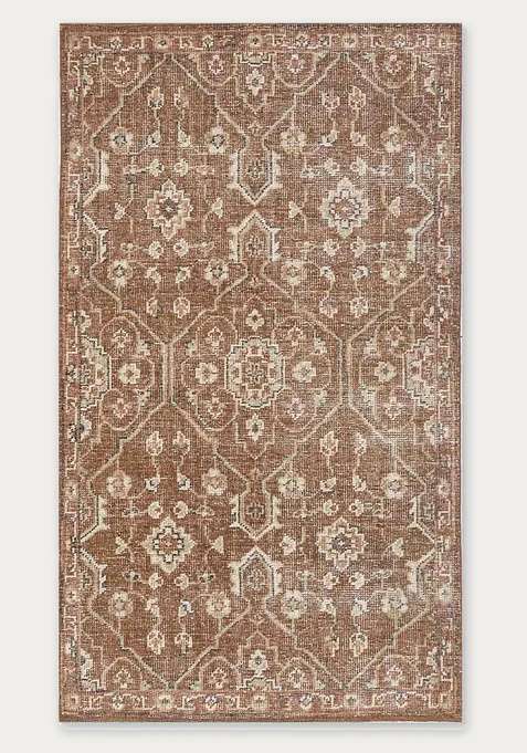100% Wool Handmade Brown Rug | Carpet For Living Room