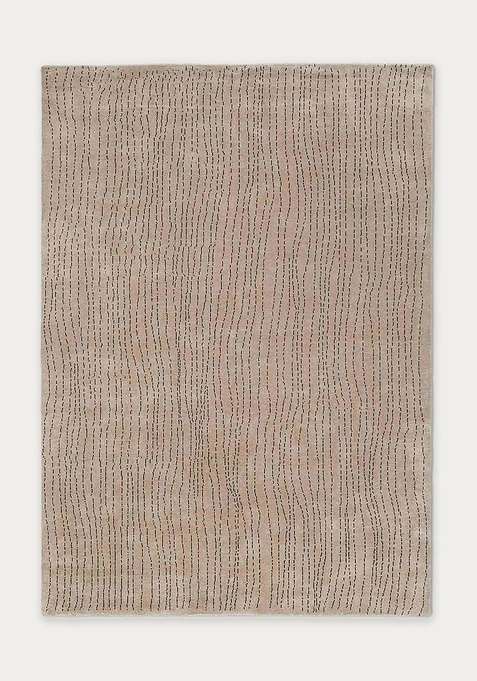 100% Wool Handmade Beige Rug | Carpet For Living Room
