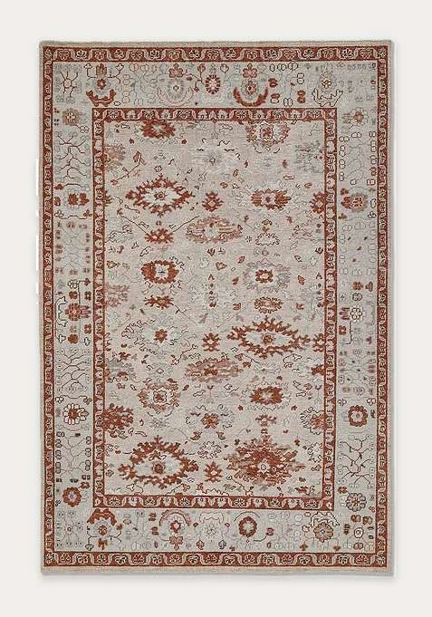 100% Wool Handmade Beige Rug | Carpet For Living Room